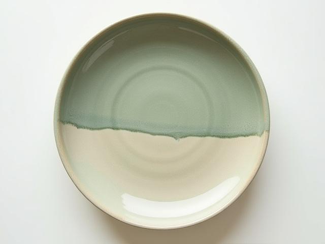 Hand-crafted stoneware dinner plate with a subtle, earthy glaze, Krummholz Ceramics